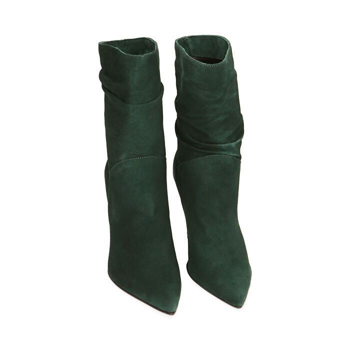 mujer ante verde, tacón 10 cm | Colección Primadona