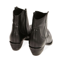 ZAPATOS BOTAS CAÑA CORTA PIEL NERO, Nouvelle Collection Chaussures, 21B814104PENERO035, 003 preview