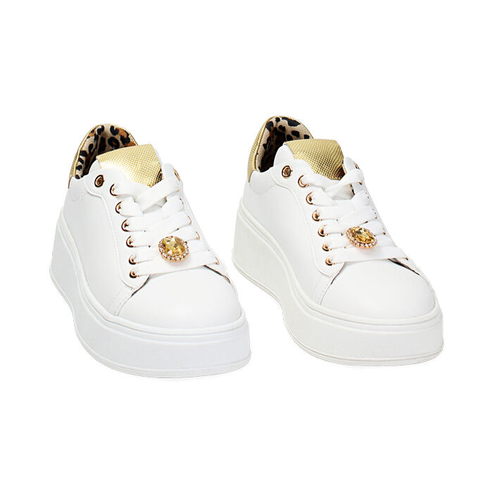 Baskets femme blanc or Primadonna Collection