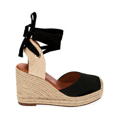 Alpargatas negras en microfibra, Primadonna, 234920101MFNERO035, 001 preview