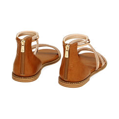 Sandali bassi donna rosa oro a specchio con pietre, Primadonna, 254965520SRRAOR035, 004 preview