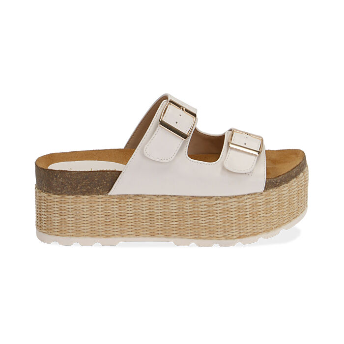 Inblu ciabatte bianche con zeppa e strass ciabatte donna bianco mec  shopping zeppa bianco - Stileo.it