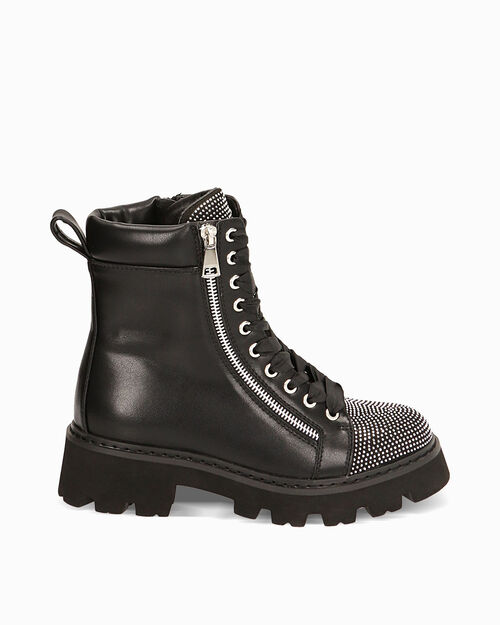 Anfibi neri con strass, BLACK