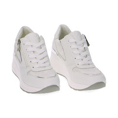 Sneakers bianco argento, Primadonna, 232850921EPBIAR036, 002 preview