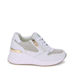 Sneakers bianco oro, Primadonna, 232850921EPBIOR036, 001a