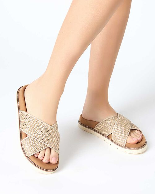 CALZATURA FUSSBETT RAFFIA BEIG, 