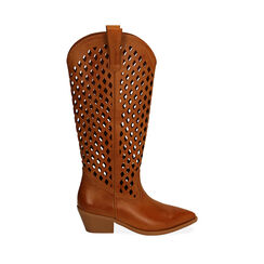 Camperos láser coñac, tacón 5,5 cm, Primadonna, 193029902EPCOGN036, 001a