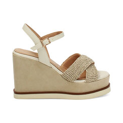 Zeppe beige tacco 10 cm, Primadonna, 272159101ERBEIG035, 001 preview