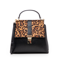 Borsa leopard in eco-pelle, Borse, 14D984147EPLEMAUNI, 001a