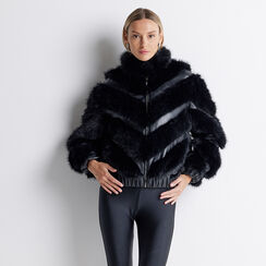 Cappotto nero collo alto, Primadonna, 226526133FUNEROM, 003 preview