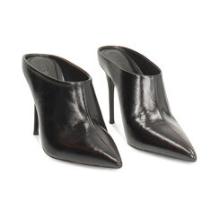 Sabot noir brillant avec talon de 10 cm, Primadonna, 262188522EUNERO035, 003 preview