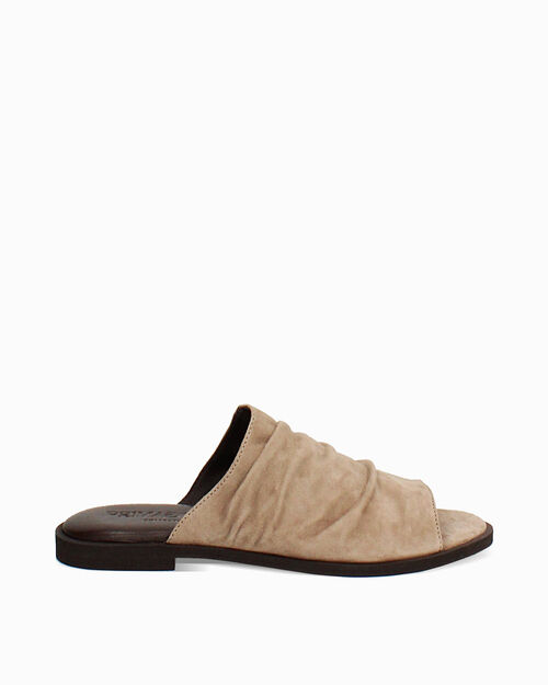 BOTAS DE LLUVIA FLAT SUEDE TAUP, TAUPE