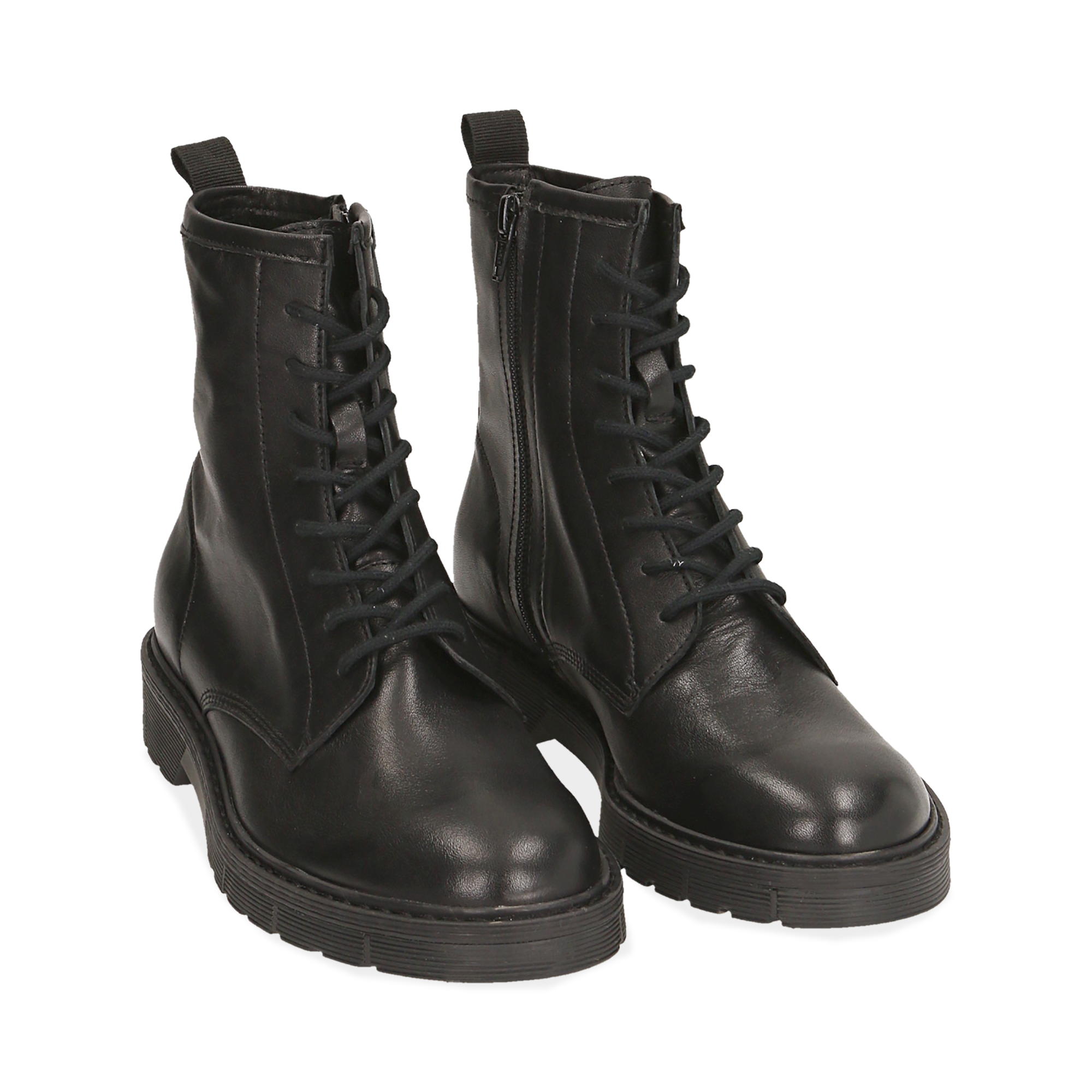 Bottes en cuir noir | Primadonna Collection