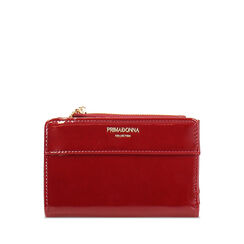 Portafoglio cherry in vernice con dettagli raffinati, Primadonna, 265102404VECHERUNI, 001a