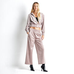 Tuta nude in velluto, Abbigliamento, 22C910012VLNUDEM, 001 preview