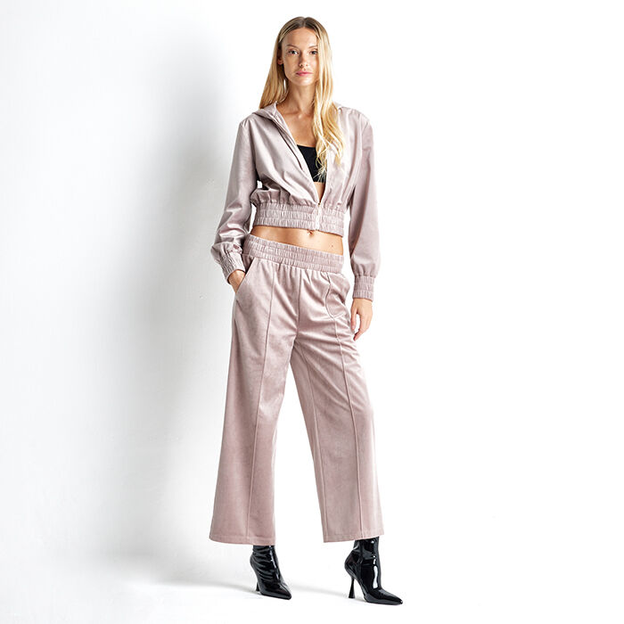 Tuta nude in velluto, Abbigliamento, 22C910012VLNUDEM