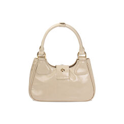 Mini bag panna in naplack con fibbia, Primadonna, 245125126NPPANNUNI, 003 preview