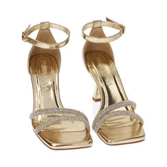 Sandali gioiello oro, tacco 7,5 cm, ULTIME OCCASIONI, 214923473LMOROG036, 002 preview