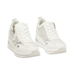 Sneakers bianche tacco 6,5 cm, Scarpe, 272850919EPBIAN035, 003 preview