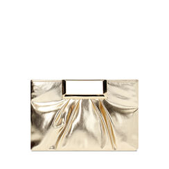 Pochette femme or en laminé, Primadonna, 255126258LMOROGUNI, 001a