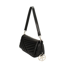 Mini bag nera con impunture, Promozioni, 245126007EPNEROUNI, 002 preview
