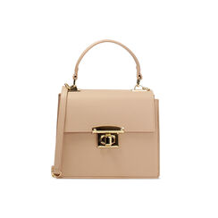 Mini bag beige con tracolla removibile, Borse, 275126769EPBEIGUNI, 001 preview