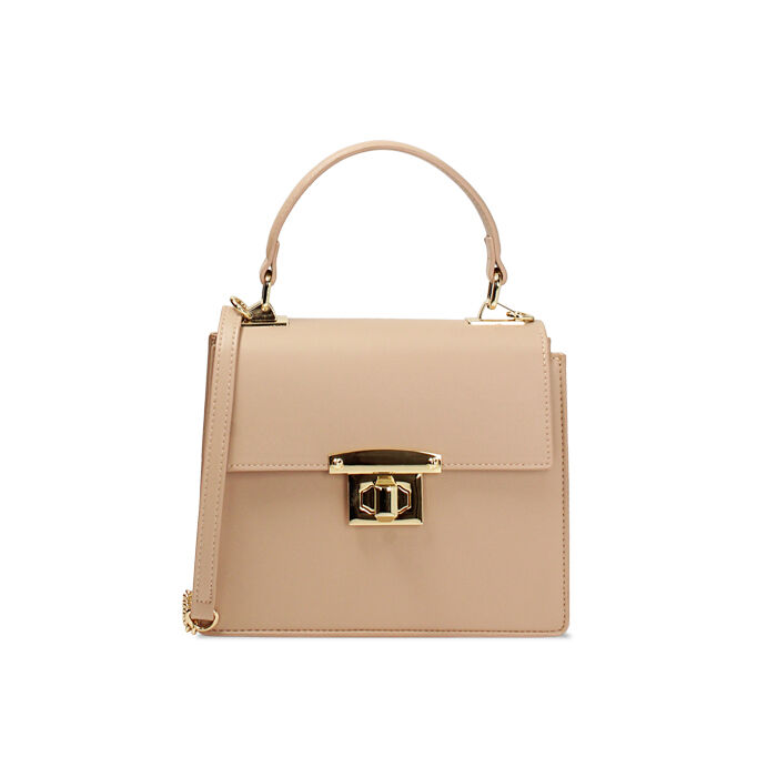Mini bag beige con tracolla removibile, Borse, 275126769EPBEIGUNI