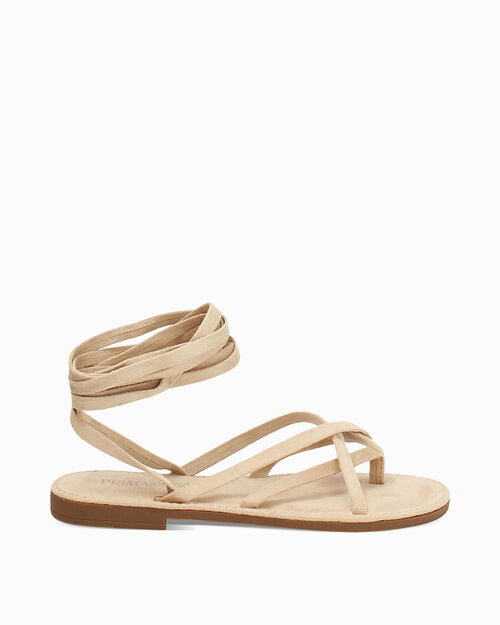 Sandali bassi beige eleganti, BEIGE