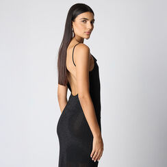 Vestito nero in paillettes con dettagli scintillanti, Primadonna, 26C925040PLNEROL, 003 preview