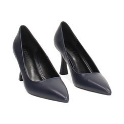 Décolleté blu con tacco di 7,6 cm, Primadonna, 264902508EPBLUE035, 003 preview