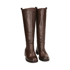 WOMEN SHOES BOOTS LEATHER MORO, Primadonna, 22L601635PEMORO035, 002a
