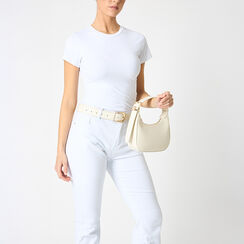 Mini bolsa mujer color crema, Primadonna, 255125841EPPANNUNI, 002a