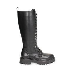 Anfibio nero con gambale alto, Primadonna, 240612608EPNERO035, 001a