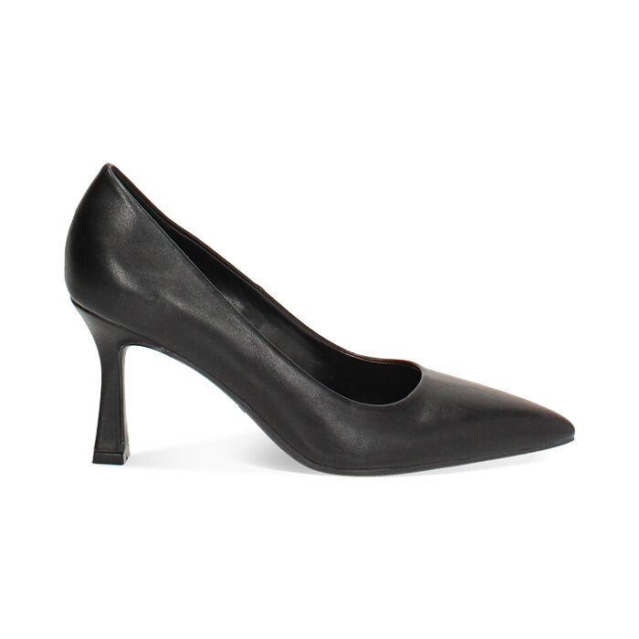 Escarpins Liliana Noirs Talon Aiguille Simili Daim Taille 9 - Neufs Sans Boîte