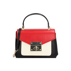 Mini bag donna nera-panna, Primadonna, 255100815EPNEPAUNI, 001 preview