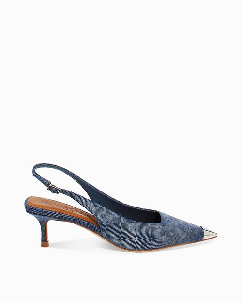 WOMEN SHOES OPEN SHANK FABRIC JEAN, JEANS