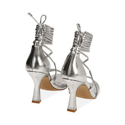 Sandali argento, tacco 9,5 cm , Primadonna, 192183652LMARGE037, 004 preview