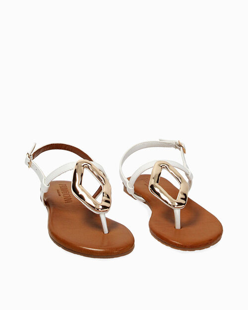 WOMEN SHOES FLAT SYNTHETIC BIAN, WHITE