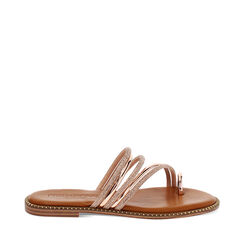 Sandali bassi donna rosa oro a specchio con pietre, Primadonna, 254965518SRRAOR036, 001a