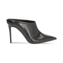 Sabot noir brillant avec talon de 10 cm, Primadonna, 262188522EUNERO035, 001 preview