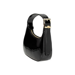 Mini bag donna nera in vernice, Primadonna, 255125841VENEROUNI, 003 preview