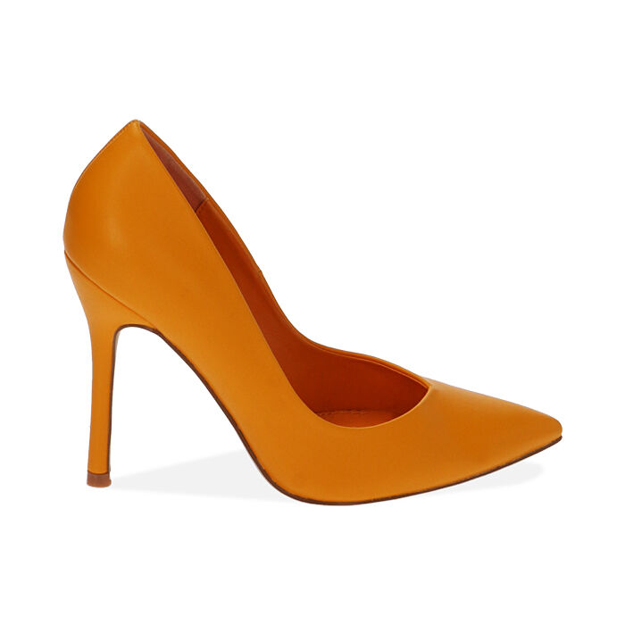 Décolleté arancio, tacco 10,5 cm, Primadonna, 212186102EPARAN036