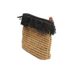 Pochette donna da mare in paglia nera, Primadonna, 25J904696PGNEMAUNI, 003 preview