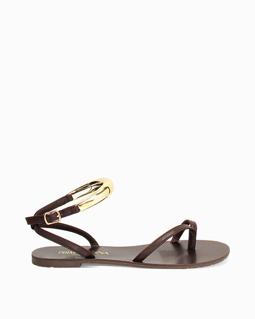 ZAPATOS FLAT SINTETICO MORO, DK BROWN