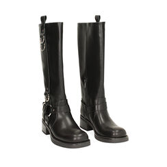 Bota motociclista negra, Primadonna, 243039802EPNERO035, 002a