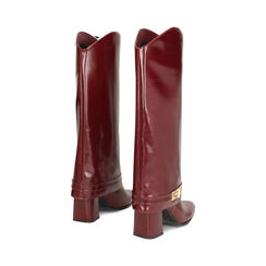 Bottes bordeaux brillantes avec talon de 8,5 cm, Primadonna, 264914911EUBORD035, 004 preview