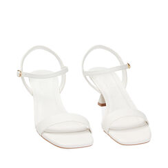 Sandalias de tacón blancas, Primadonna, 234922401EPBIAN040, 002a