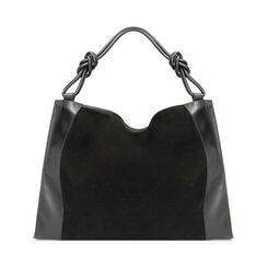 BORSA BORSA A SPALLA CAMOSCIO NERO, Special Price, 240804086CMNEROUNI, 001 preview