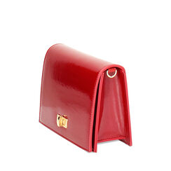 Mini bag rossa in vernice, Primadonna, 245126053VEROSSUNI, 002a