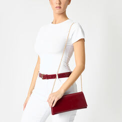 Pochette femme cerise en vernis, Primadonna, 255126220VECHERUNI, 002a